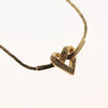 Secondhand Christian Dior Logo Heart Pendant Necklace