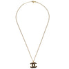 Chanel CC Logo Pendant Necklace Metal