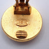 Secondhand Chanel Vintage Camellia Earrings Gold-plated
