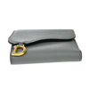 Christian Dior Saddle Trifold Flap Wallet Leather
