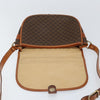 Celine Vintage Macadam Shoulder Bag Canvas and Leather