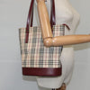 Secondhand Burberry Nova Check Tote canvas check pattern