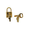 Secondhand Louis Vuitton Padlock and Key Logo Cufflinks