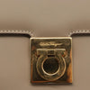 Salvatore Ferragamo Gancini Top Handle Flap Bag Leather