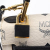 MCM Visetos Handbag Canvas and Leather