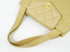 Secondhand Chanel Vintage Tote Beige Leather Accessories