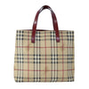 Secondhand Burberry Top Handle Tote Haymarket