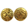 Secondhand Chanel Vintage CC Round Button Clip-On Earrings