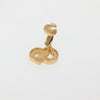 Secondhand Christian Dior CD logo clip earrings