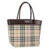 Secondhand Burberry Nova Check Handbag Nova Check Canvas and
