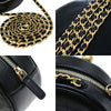 Secondhand Chanel Chic Pearls Round Clutch with Chain Quilted