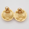 Secondhand Chanel Vintage CC Round Button Clip-On Earrings