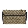 Secondhand Gucci GG Marmont Flap Bag Diagonal Quilted GG Canvas with