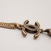 Secondhand Chanel CC Drop Pendant Necklace Metal with