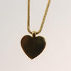Secondhand Christian Dior Logo Heart Pendant Necklace