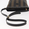 Fendi Pequin Shoulder Bag Canvas