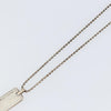 Secondhand Tiffany & Co. Atlas Bar Pendant Necklace Silver 925
