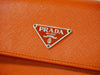 Secondhand Prada Trifold Compact Wallet Saffiano