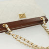 Chanel Vintage Wood Chain CC Tote Leather