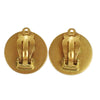Secondhand Chanel Vintage CC Round Button Clip-On Earrings