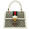 Secondhand Gucci Queen Margaret Top Handle Bag GG Coated Canvas with