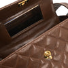 Secondhand Chanel Vintage Square CC Flap Bag Quilted Caviar