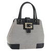 Secondhand Gucci Vintage Handbag Gray Canvas Bags
