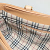 Secondhand Burberry Handle Tote Beige Leather Accessories
