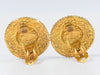 Secondhand Chanel Vintage Round CC Clip-On Earrings