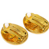 Secondhand Chanel Vintage CC Oval Clip-On Earrings