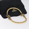 Secondhand Prada Metal Handles Tote Tessuto