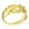 Tiffany & Co. Triple Loving Heart Ring 18K Yellow Gold