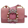 Secondhand Miu Miu Madras Crystal Buckle Shoulder Bag
