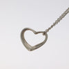 Secondhand Tiffany & Co. Elsa Peretti Open Heart Pendant Necklace Sterling
