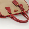 Secondhand Prada Convertible Tote Canvas and Saffiano