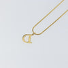 Secondhand Christian Dior D logo Pendant Necklace