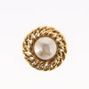 Secondhand Chanel Vintage Round Clip-On Earrings Metal with Faux