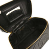 Chanel Vintage Timeless Cosmetic Case with Mirror Caviar