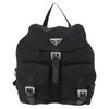 Prada Vela Double Front Pocket Backpack Tessuto with Saffiano Leather