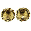 Secondhand Chanel Vintage CC Round Clip-On Earrings