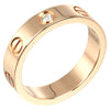 Secondhand Cartier Love Wedding Band 1 Diamond Ring 18K Rose Gold with Diamond