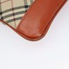 Secondhand Burberry Front Pocket Messenger Bag Check Embossed