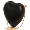 Saint Laurent Love Heart Chain Box Clutch Leather