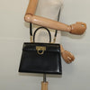 Secondhand Salvatore Ferragamo Gancini Convertible Top Handle Bag