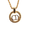 Secondhand Christian Dior Vintage CD Round Pendant Necklace