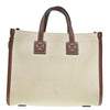 Burberry Freya Shopping Tote Canvas with Leather