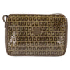 Fendi Vintage Zip Crossbody Bag Zucchino Canvas
