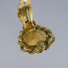 Secondhand Chanel Vintage Round Clip-On Earrings Metal with Faux