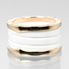 Secondhand Bvlgari B.Zero1 Four Band Ring 18K Rose Gold and Ceramic