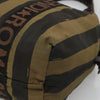 Fendi Vintage Logo Pequin Weekender Bag Canvas